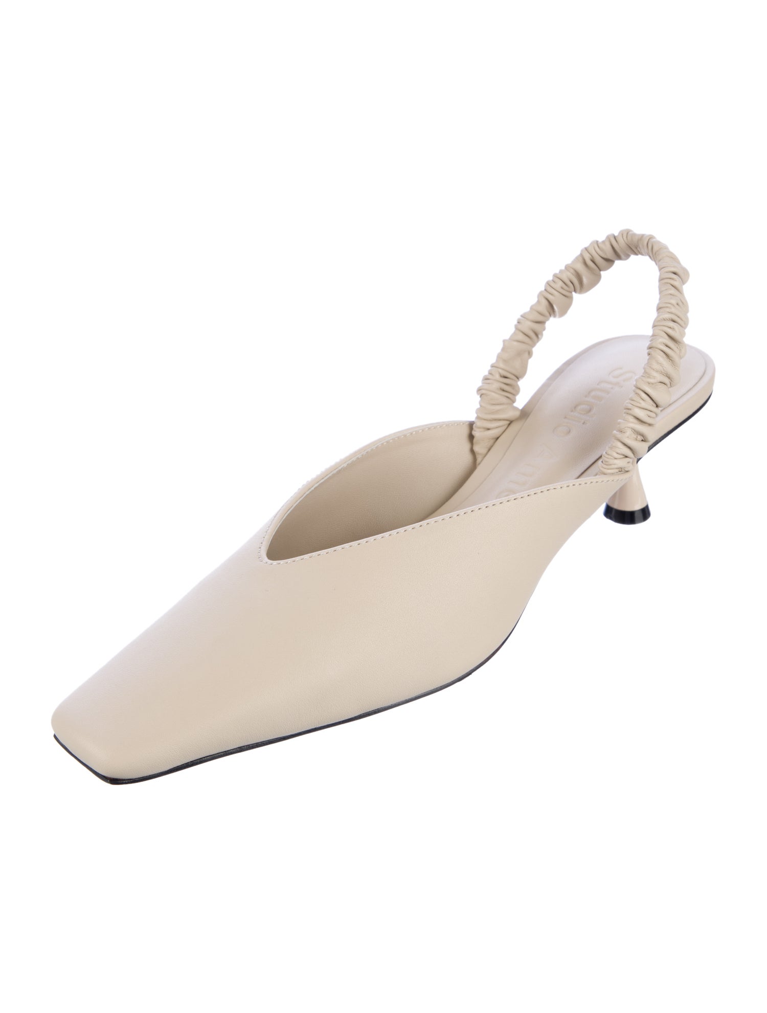 Studio Amelia Leather Slingback Pumps