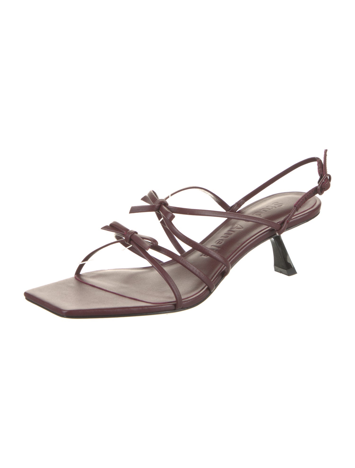 Studio Amelia Leather Slingback Sandals