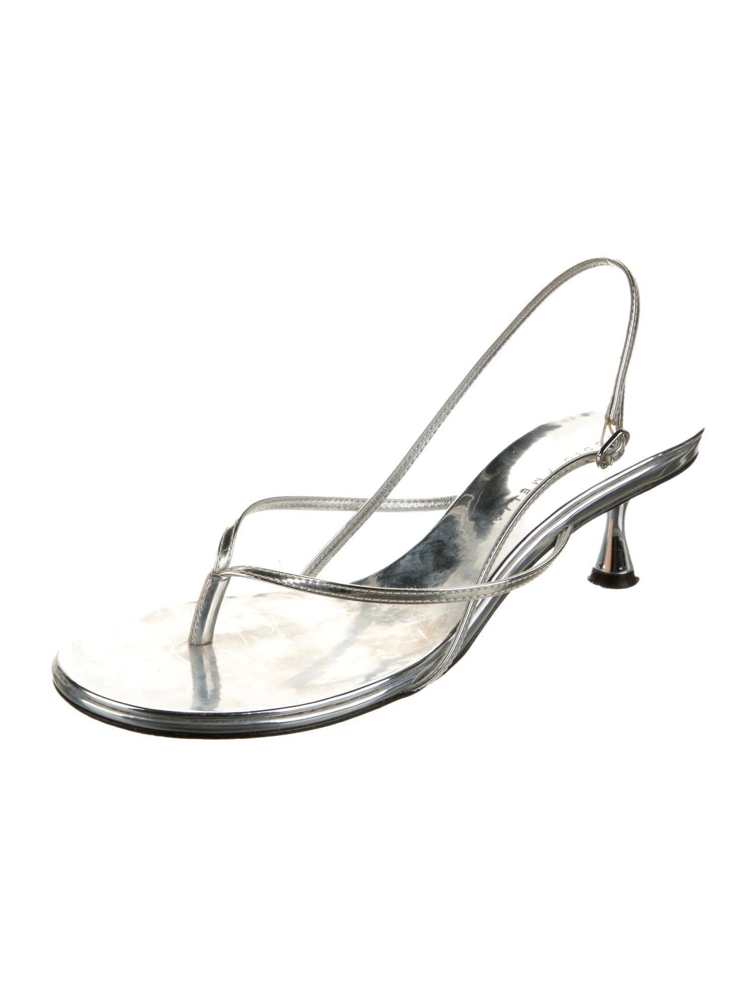 Studio Amelia Patent Leather Slingback Sandals