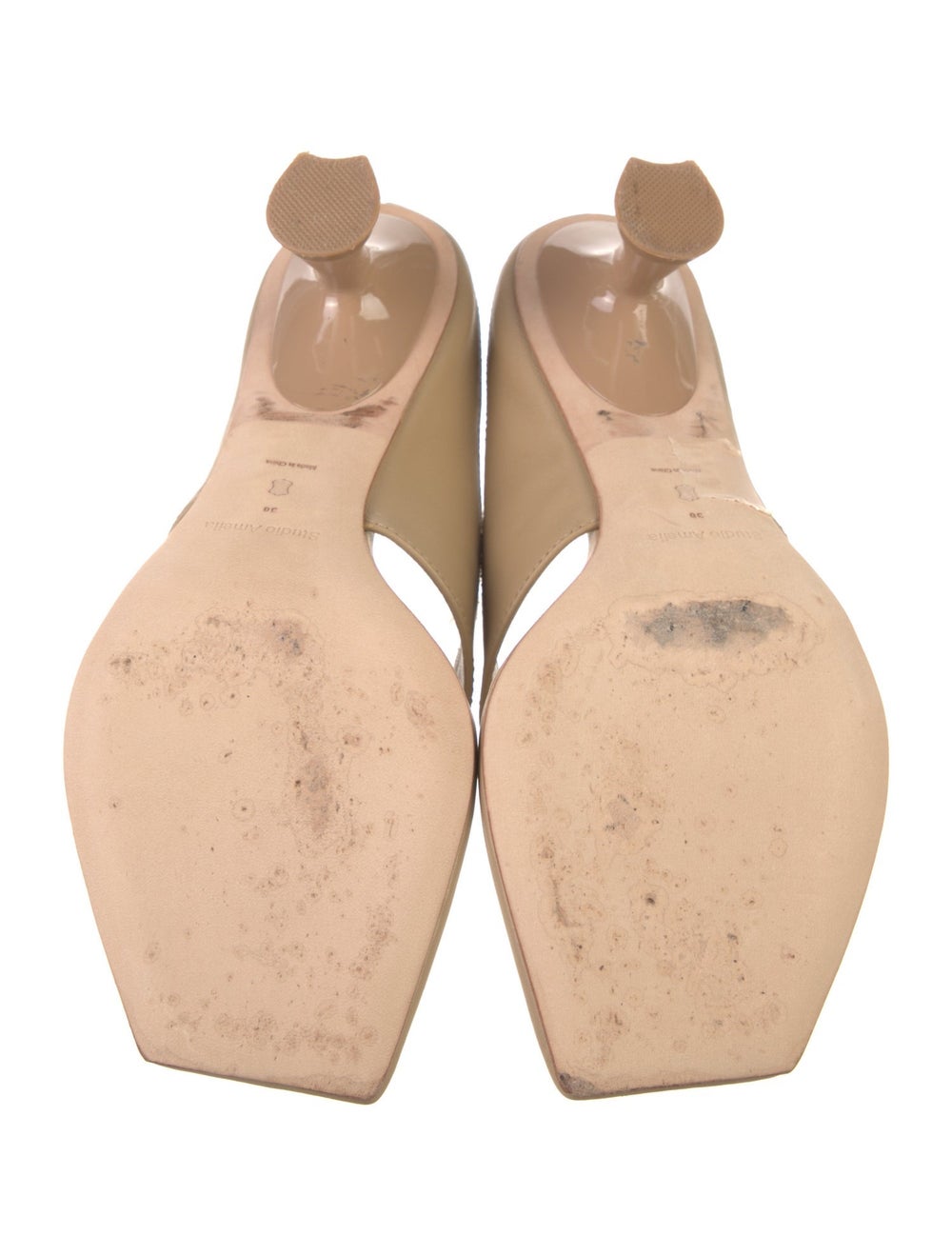 Studio Amelia Leather Slides Neutrals - image 5