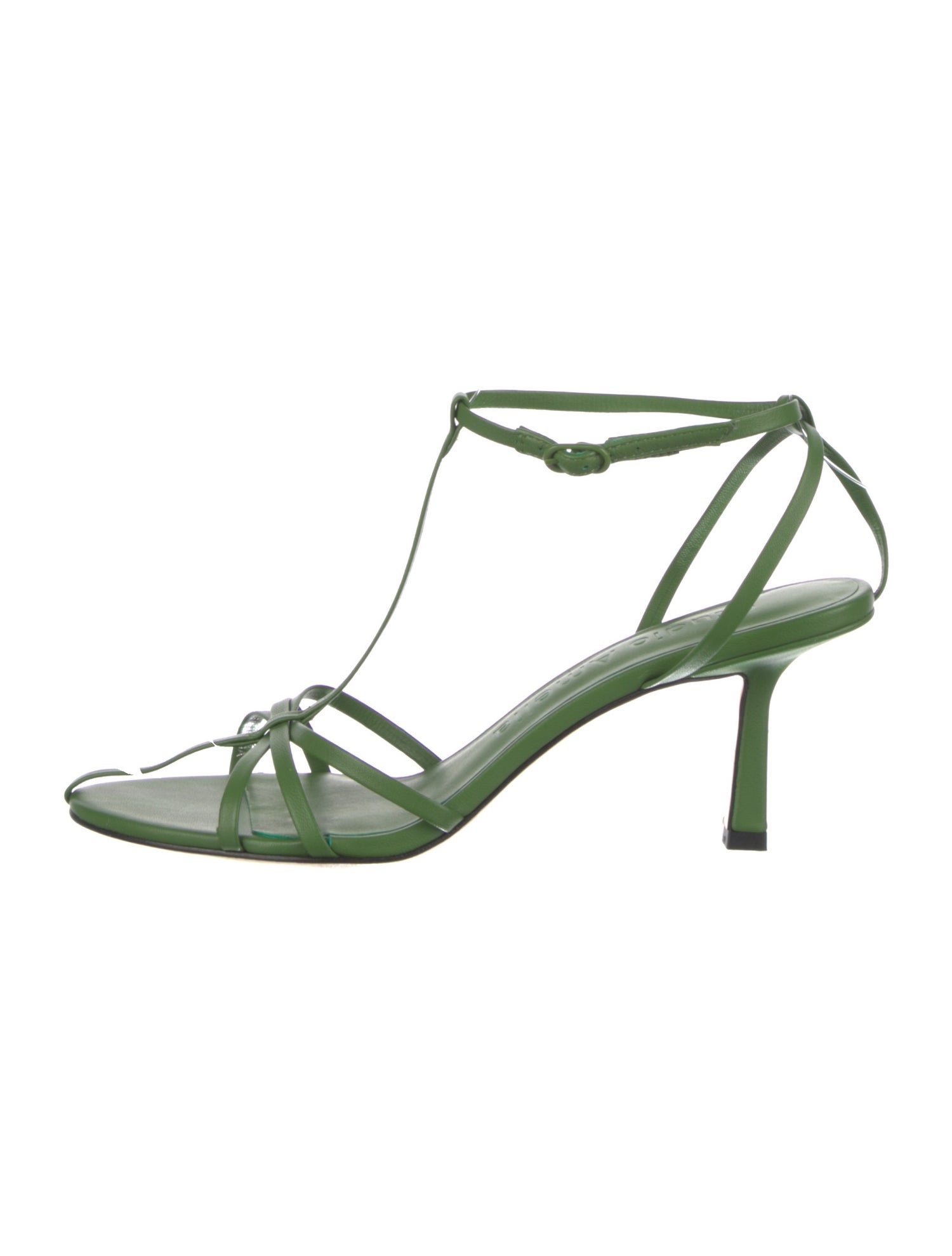 Studio Amelia Leather T-Strap Sandals