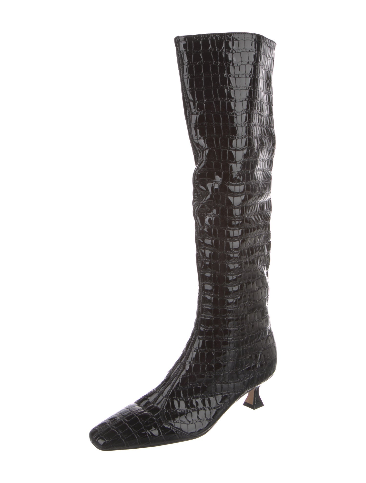 Studio Amelia Leather Animal Print Boots