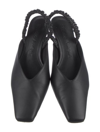 Studio Amelia Leather Slingback Pumps