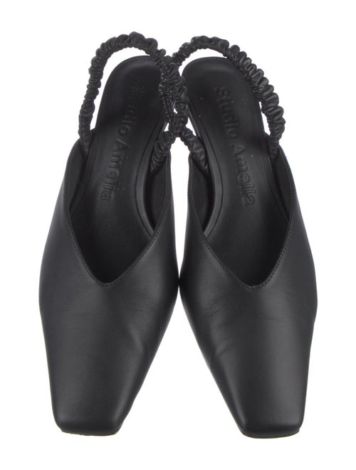 Studio Amelia Leather Slingback Pumps