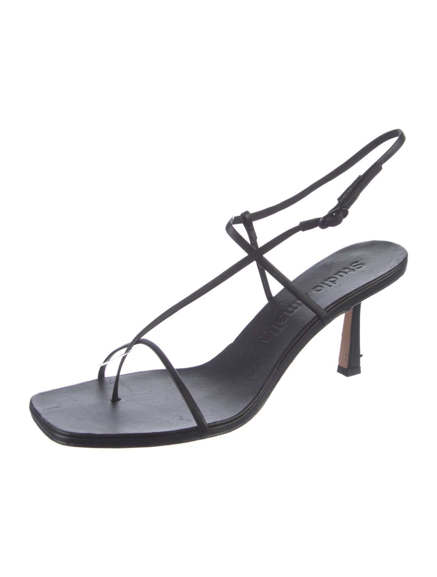 Studio Amelia Leather Slingback Sandals