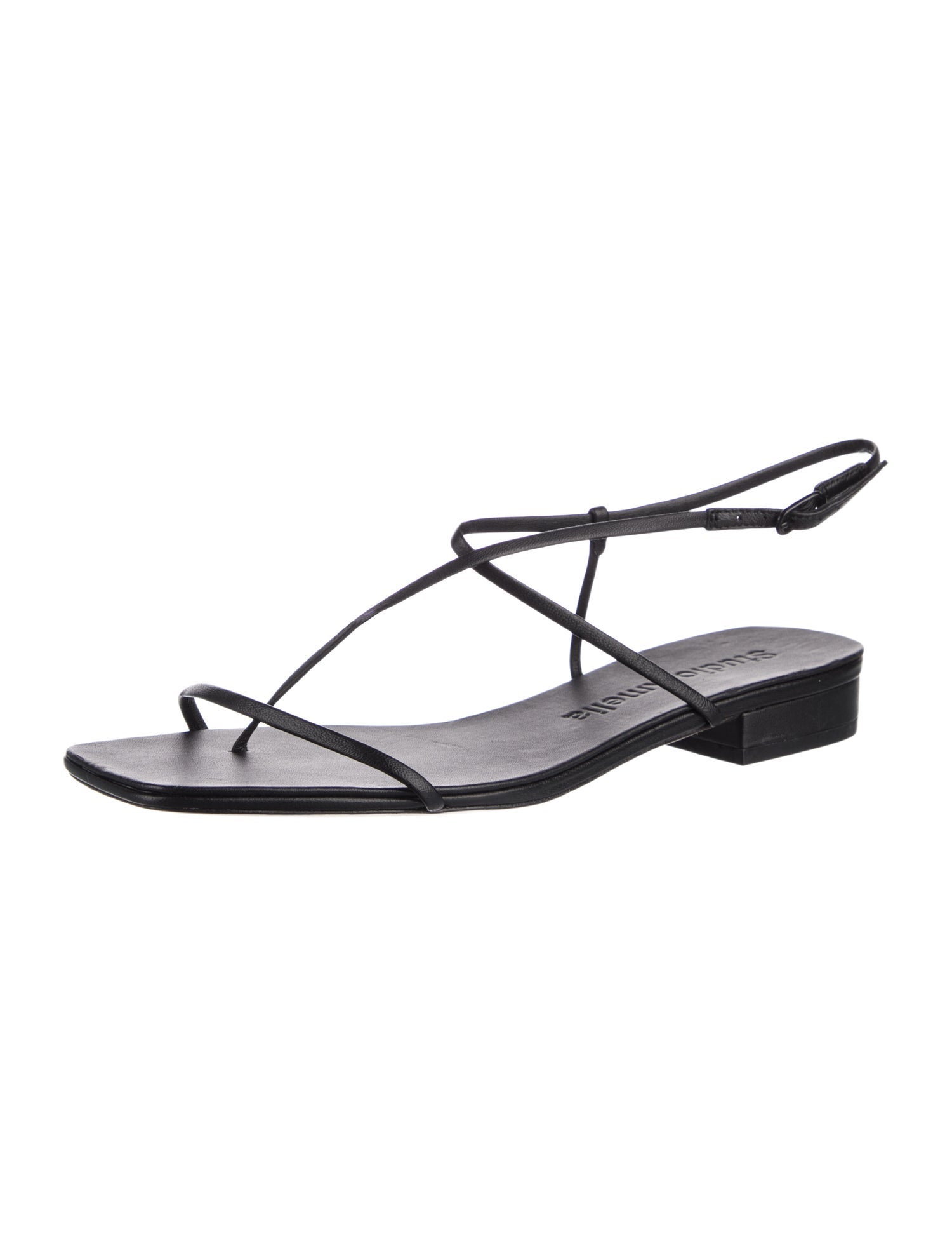 Studio Amelia Leather Slingback Sandals