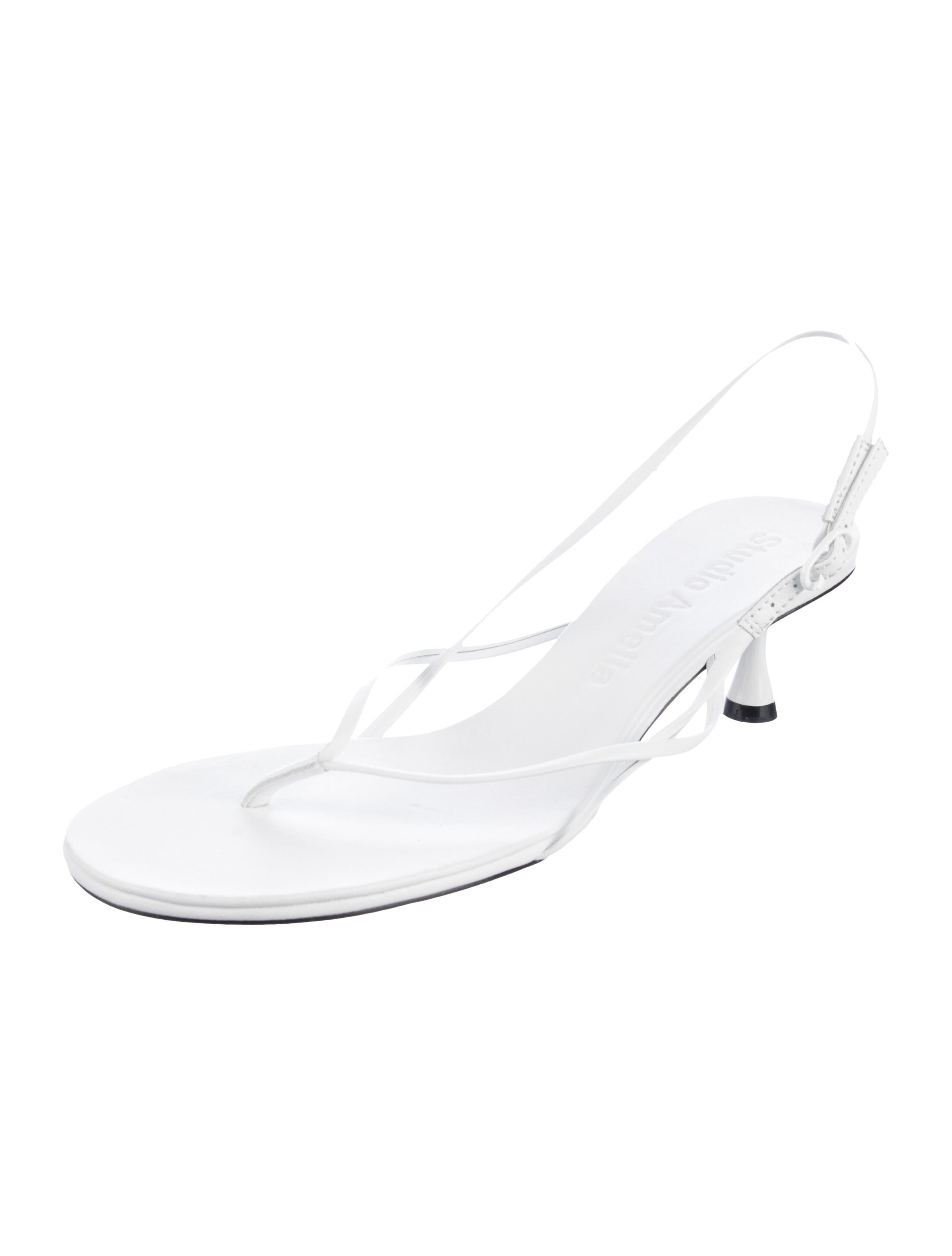 Studio Amelia Leather Slingback Sandals