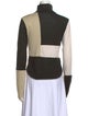 Studio Myke Colorblock Pattern Turtleneck Sweater