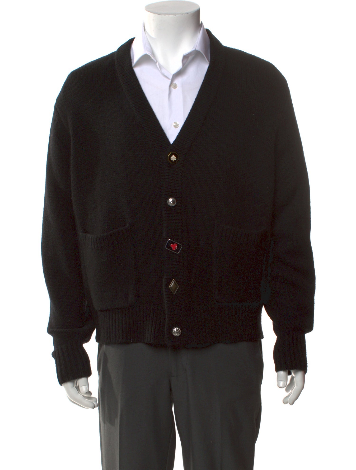 Stüssy x Denim Tears x Our Legacy Merino Wool V-Neck Cardigan