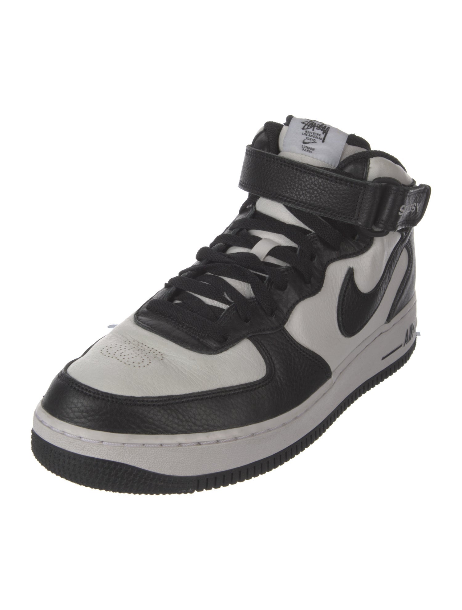 Stüssy x Nike Leather Colorblock Pattern Sneakers