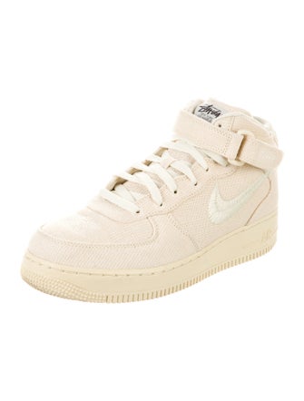 Stüssy x Nike Air Force 1 Mid Stussy Fossil Sneakers