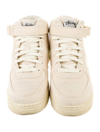 Stüssy x Nike Air Force 1 Mid Stussy Fossil Sneakers