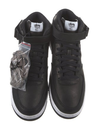 Stüssy x Nike Air Force 1 Mid 'Black Snakeskin' Sneakers