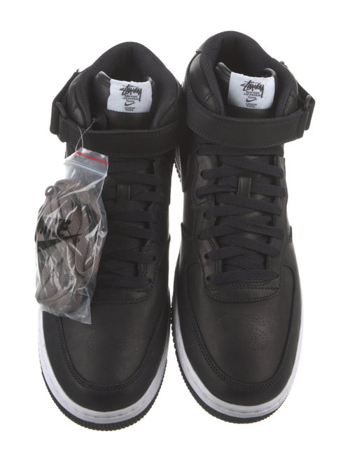 Stüssy x Nike Air Force 1 Mid 'Black Snakeskin' Sneakers