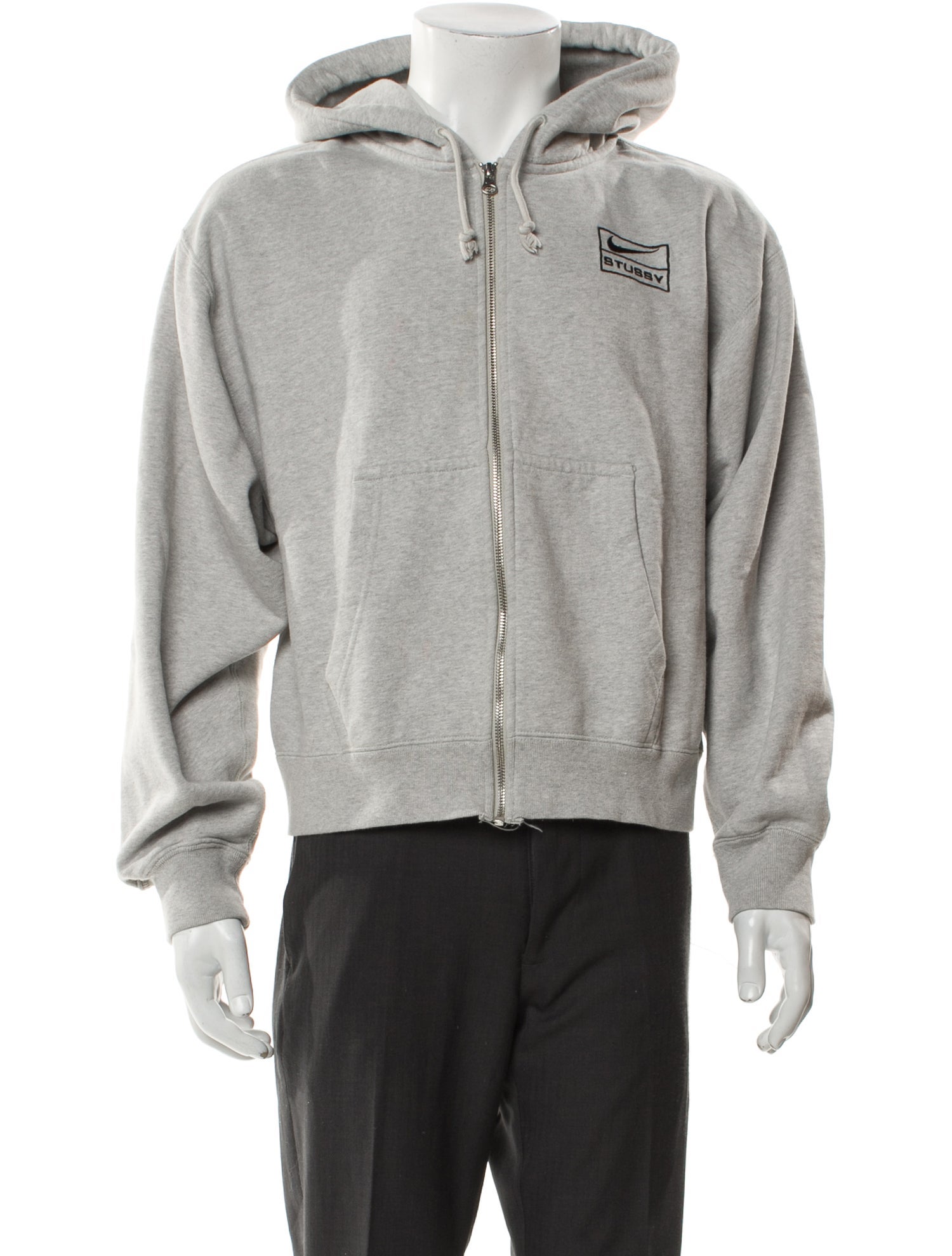 Stüssy x Nike V-Neck Long Sleeve Hoodie