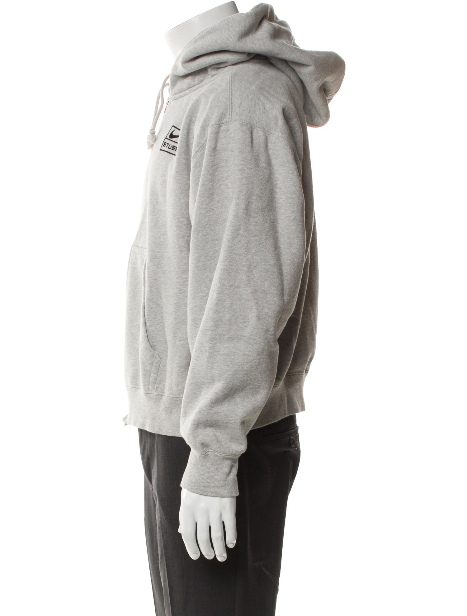 Stüssy x Nike V-Neck Long Sleeve Hoodie