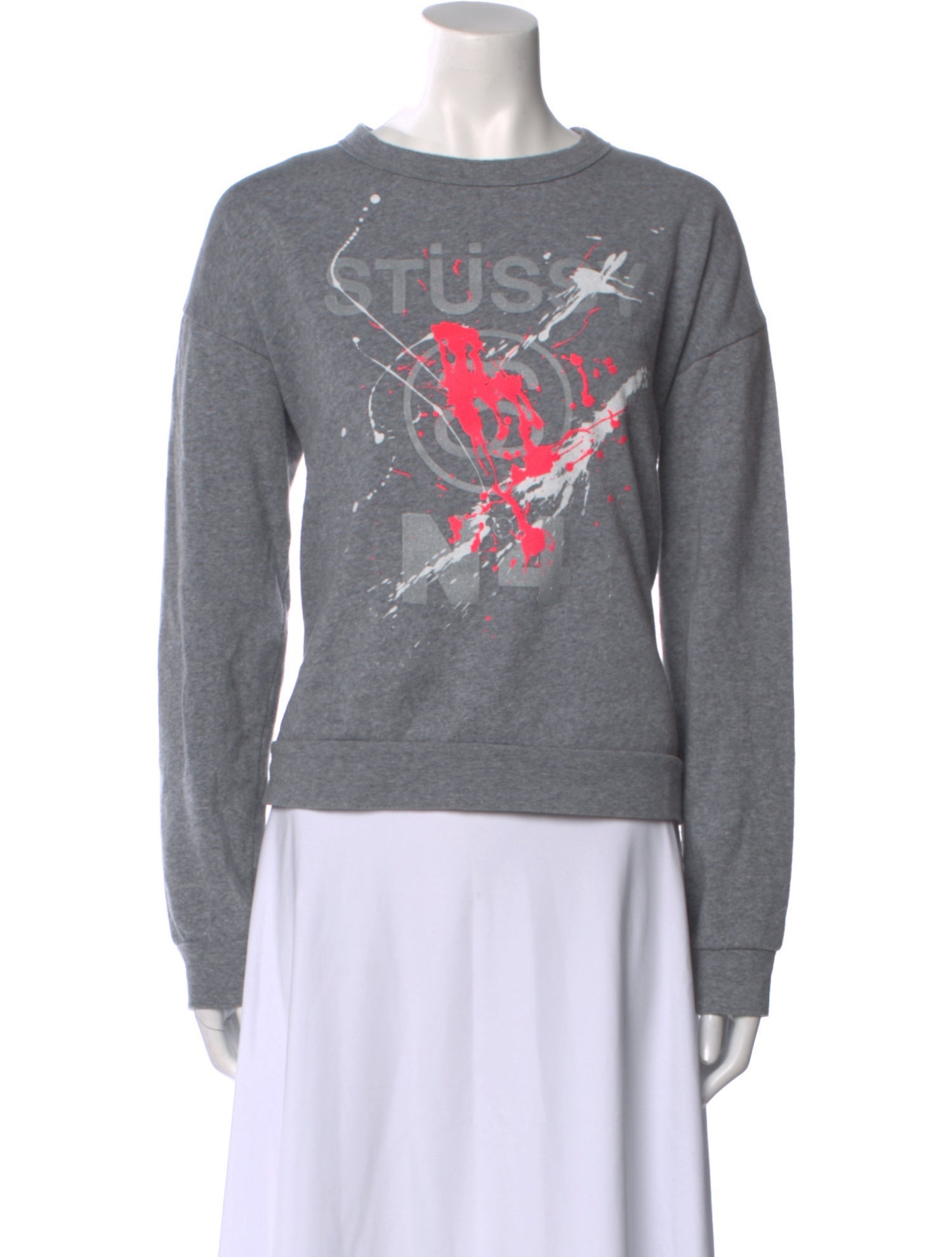 Stüssy Graphic Print Crew Neck Sweatshirt