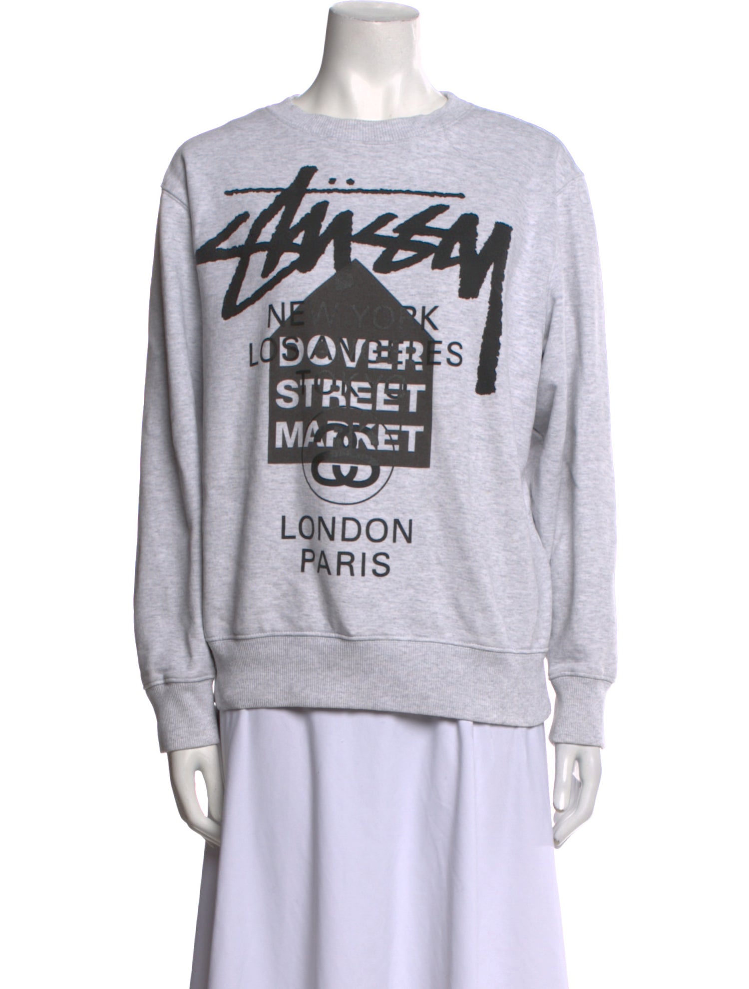Stüssy Graphic Print Crew Neck Sweatshirt