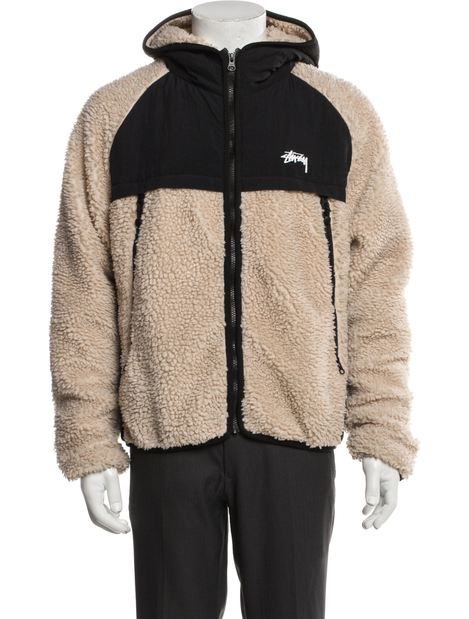 Stüssy Colorblock Pattern Puffer Coat