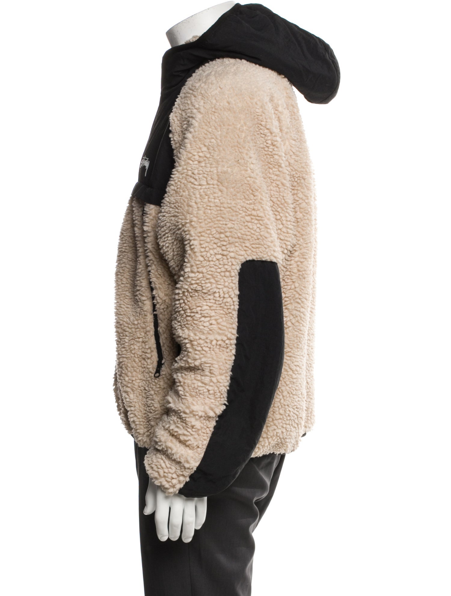 Stüssy Colorblock Pattern Puffer Coat