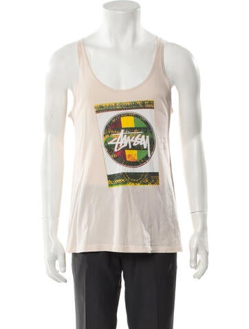 Stüssy Casual Shirts Graphic Print Sleeveless Shirt L