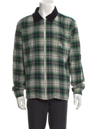 Stüssy Plaid Print Long Sleeve Shirt