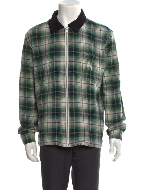 Stüssy Plaid Print Long Sleeve Shirt