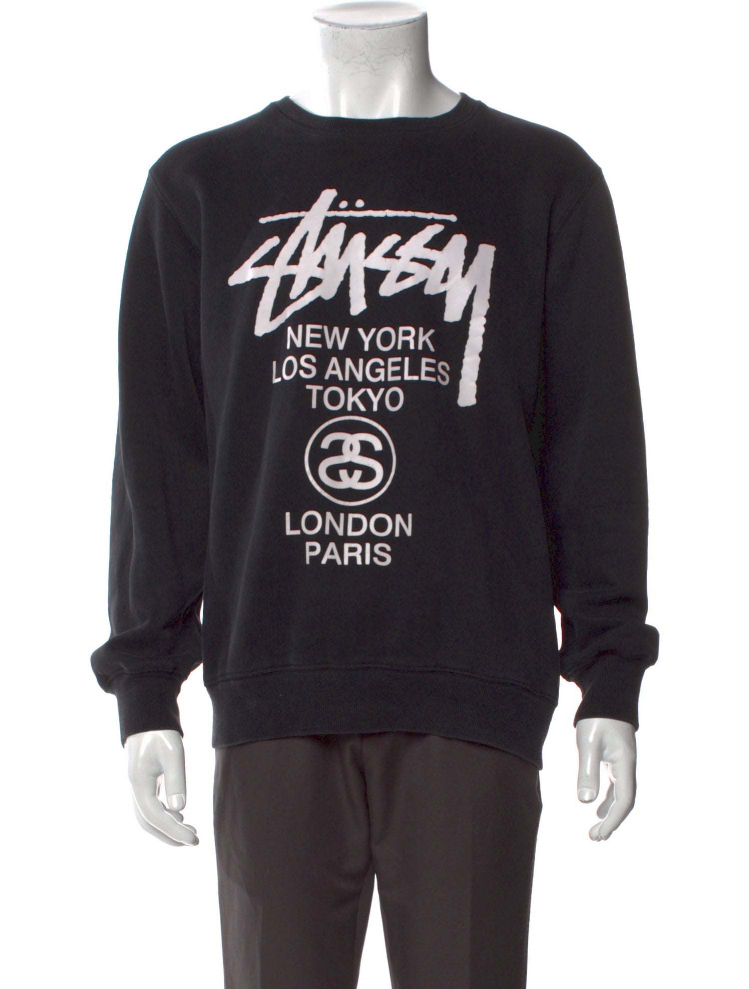 Stüssy Graphic Print Crew Neck Sweatshirt