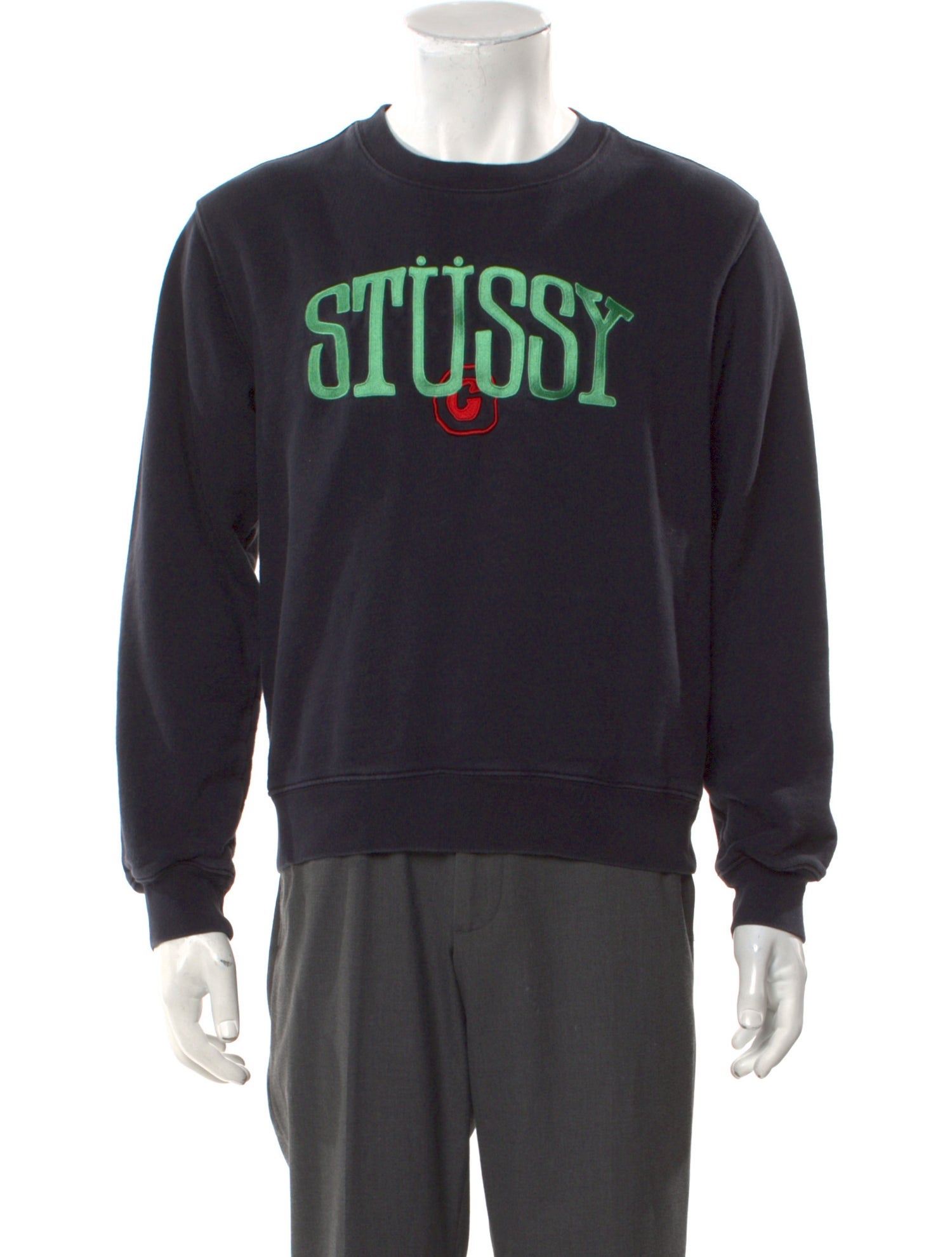Stüssy Graphic Print Crew Neck Pullover