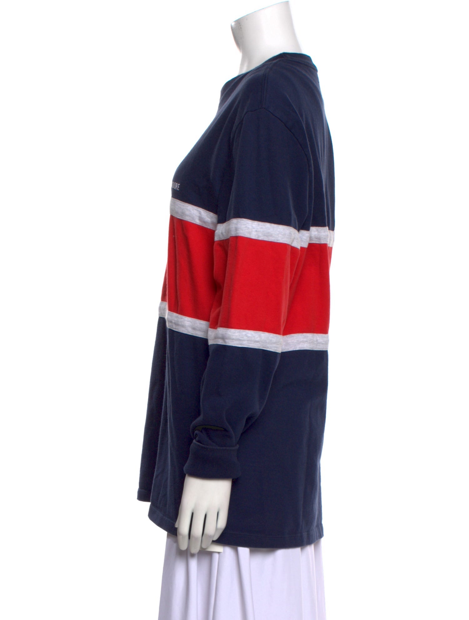 Stüssy Striped Crew Neck Sweatshirt