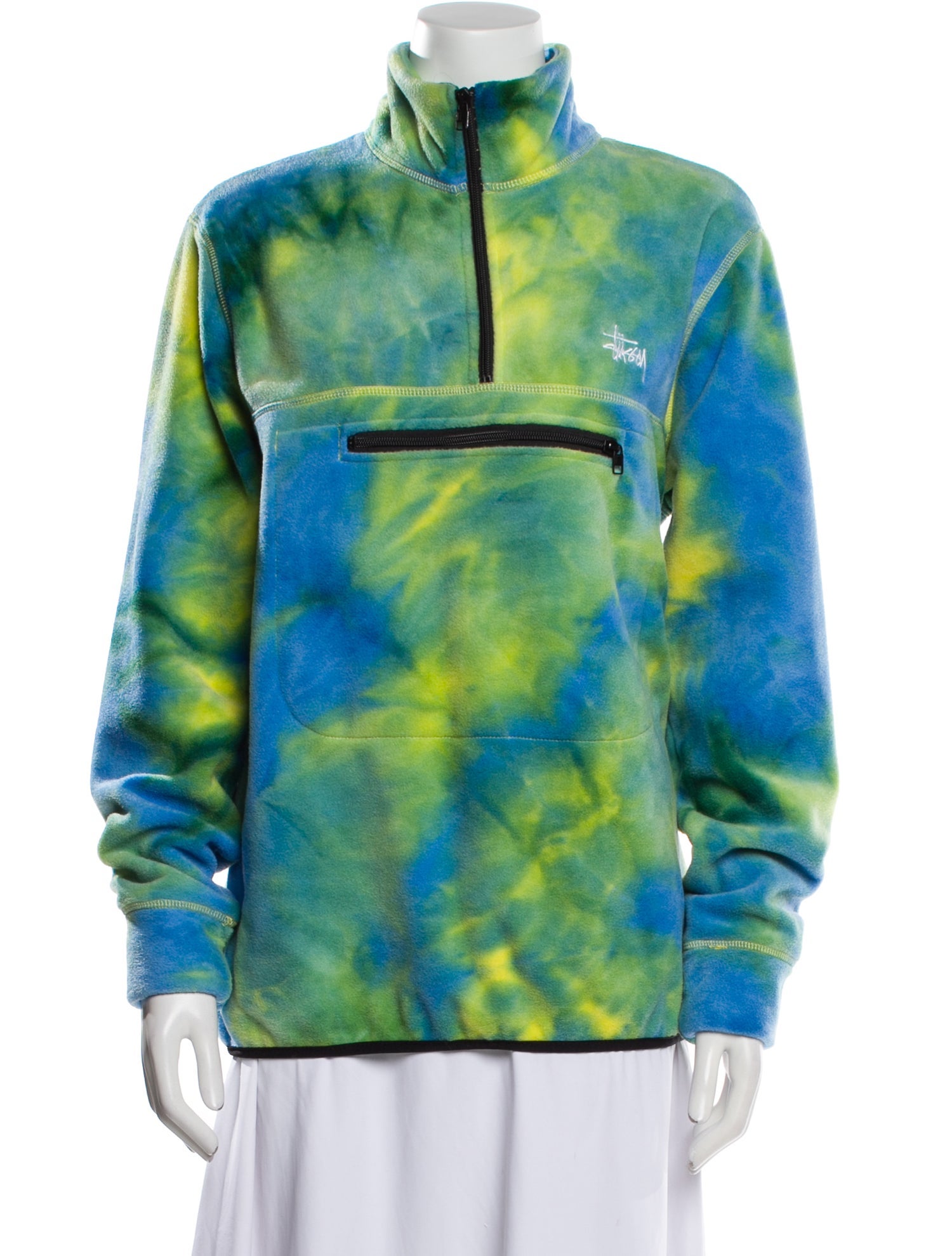 Stüssy Tie-Dye Print Embroidered Accent Sweatpants w/ Tags