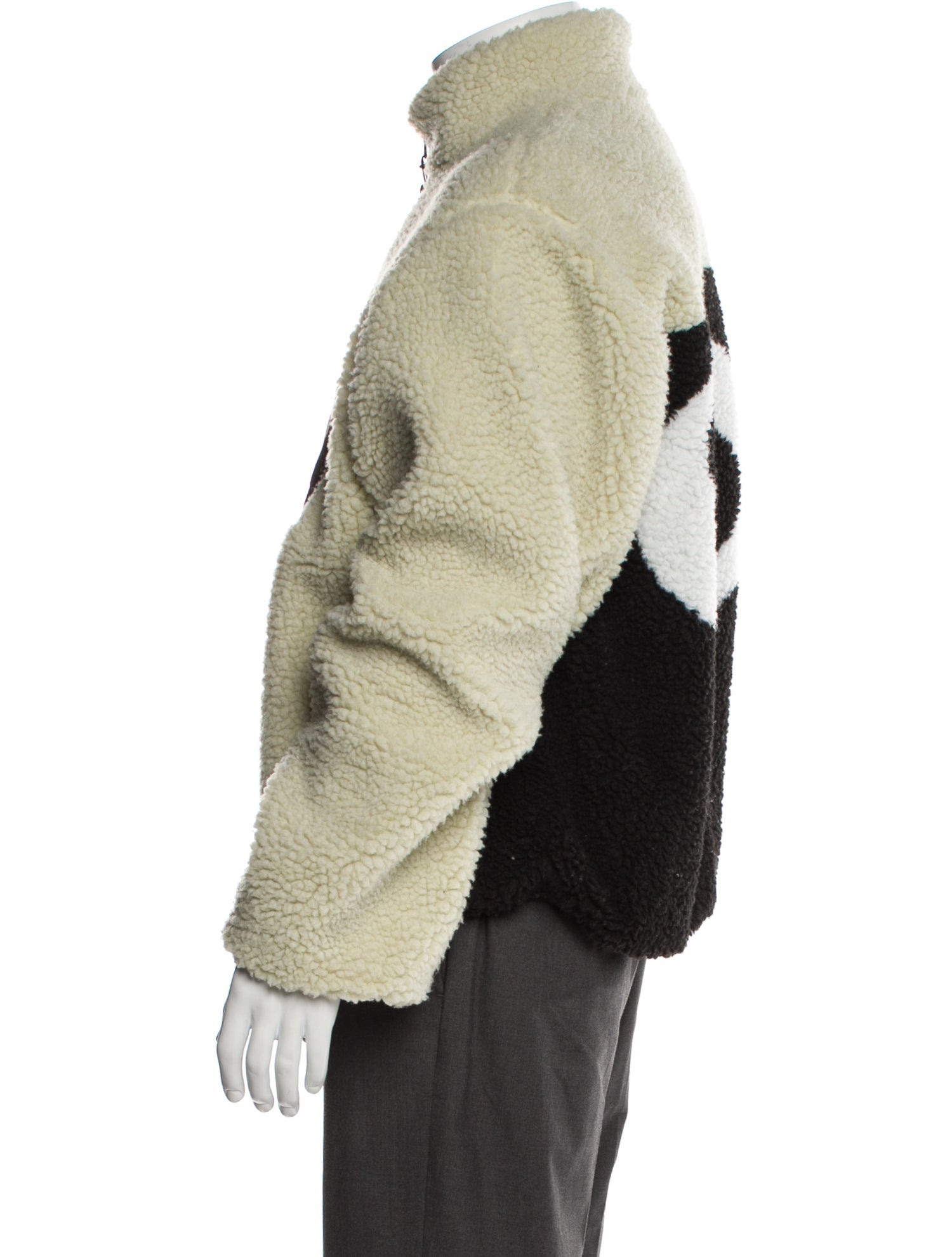 Stüssy Colorblock Pattern Puffer Coat