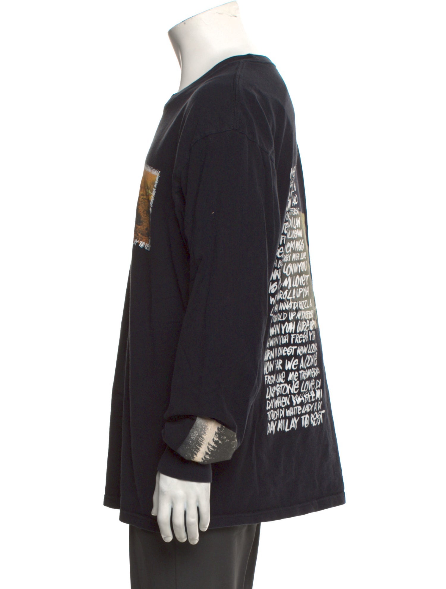 Stüssy Graphic Print Crew Neck Henley