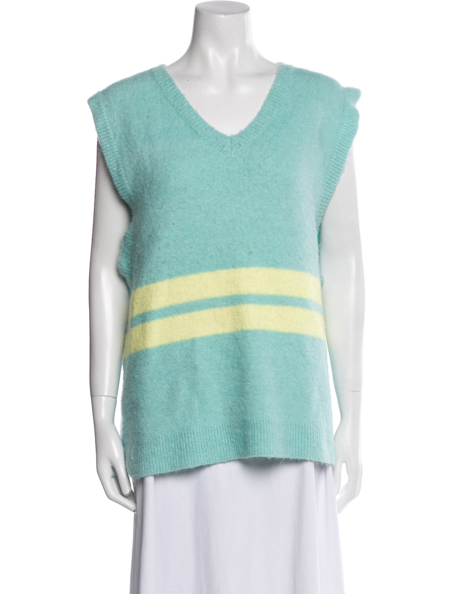 Stüssy Colorblock Pattern V-Neck Sweater