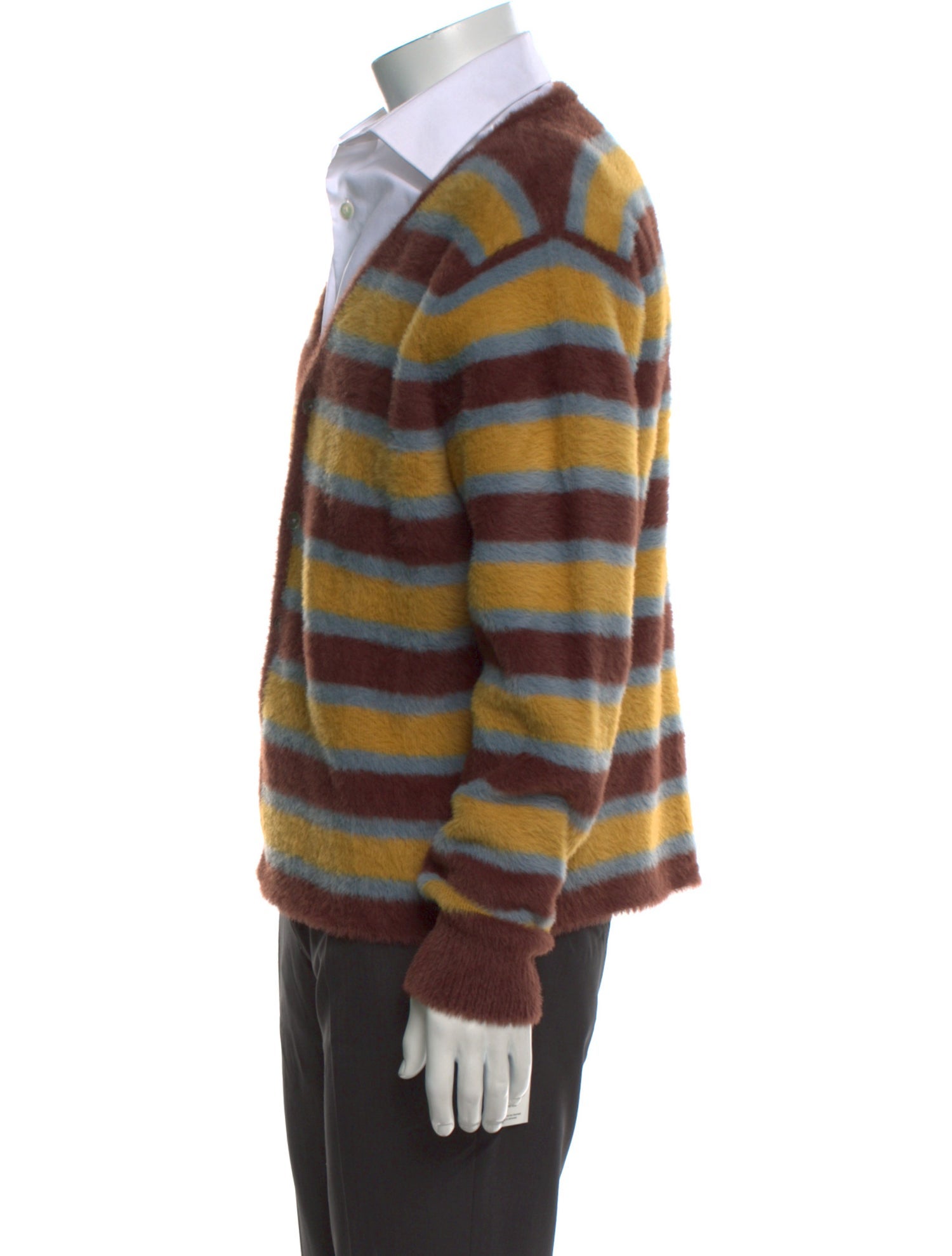 Stüssy Striped V-Neck Cardigan