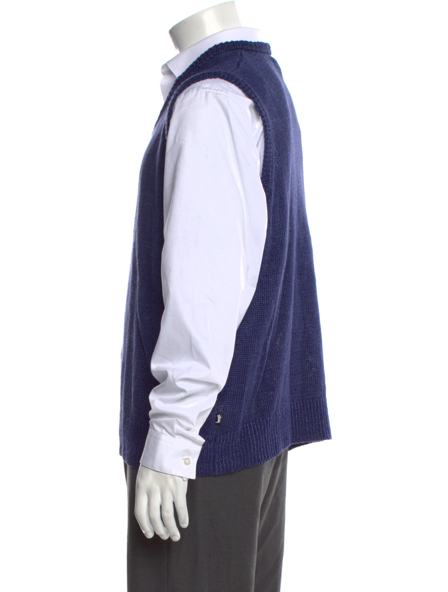 Stüssy Linen V-Neck Sweater Vest