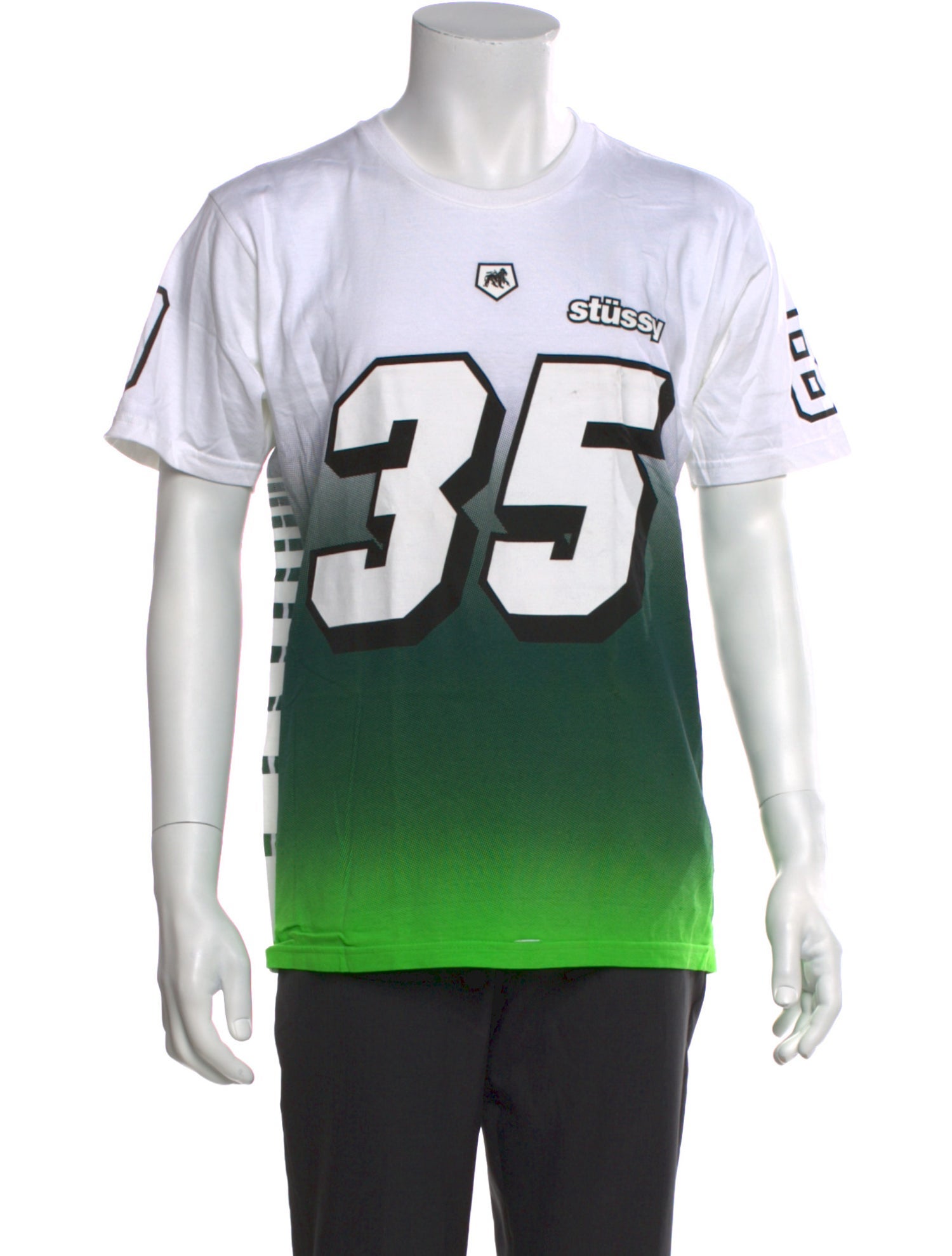 Stüssy Graphic Print Crew Neck T-Shirt w/ Tags