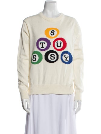 Stüssy Graphic Print Crew Neck Sweater