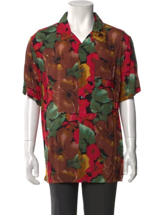 Stüssy Floral Print Short Sleeve Shirt