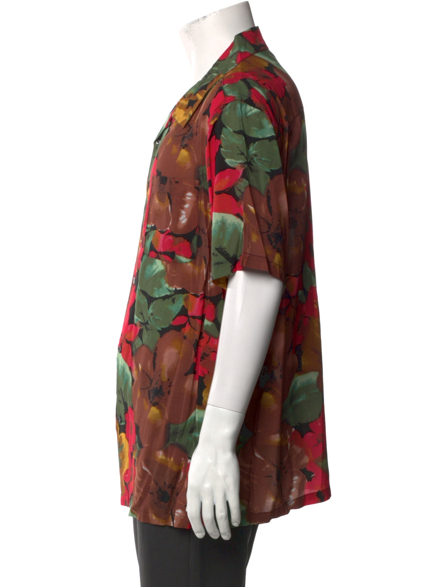 Stüssy Floral Print Short Sleeve Shirt