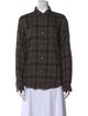 Stüssy Plaid Print Long Sleeve Button-Up Top
