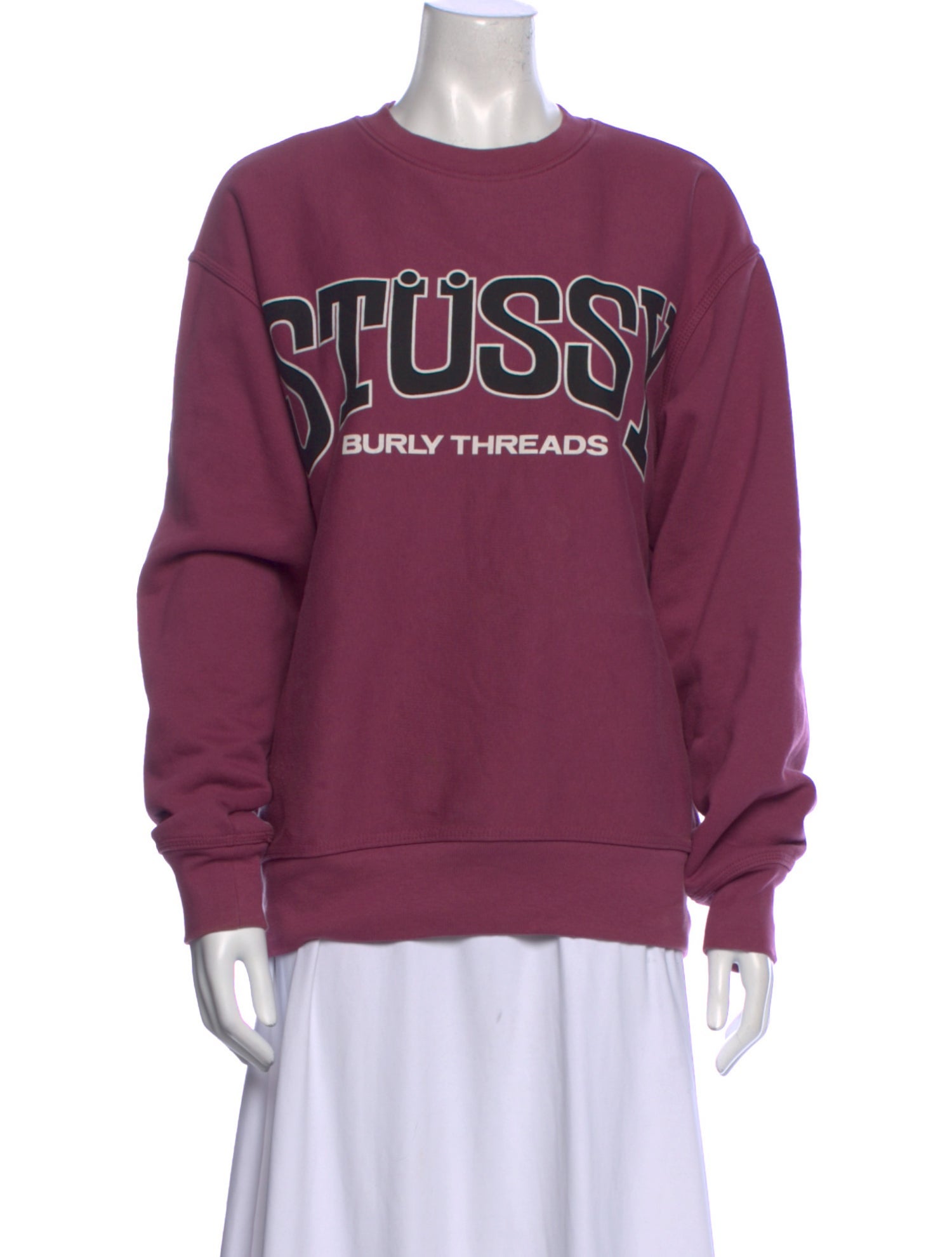 Stüssy Graphic Print Crew Neck Sweatshirt