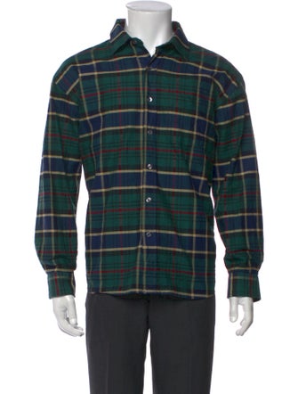 Stüssy Plaid Print Long Sleeve Shirt