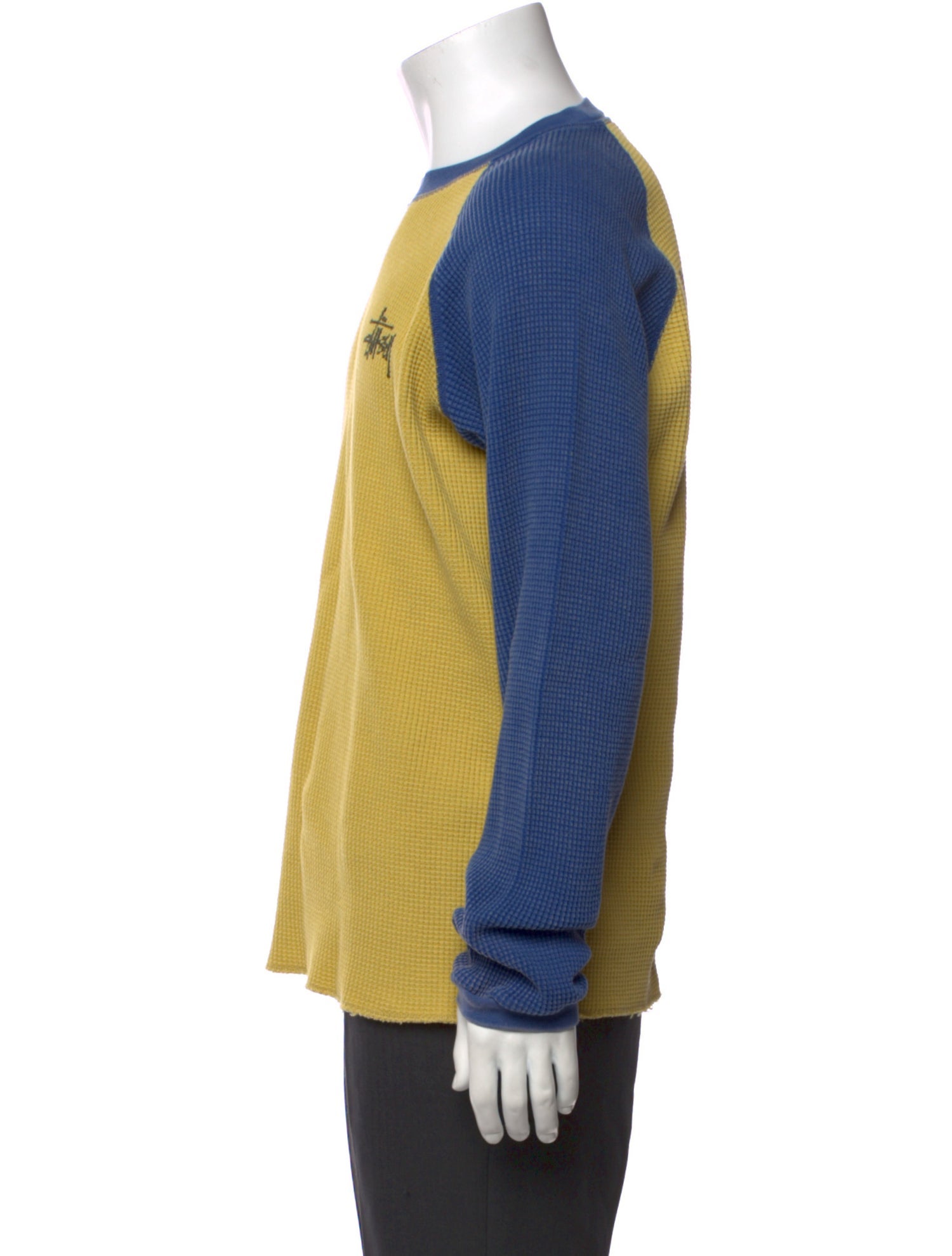 Stüssy Colorblock Pattern Crew Neck Henley