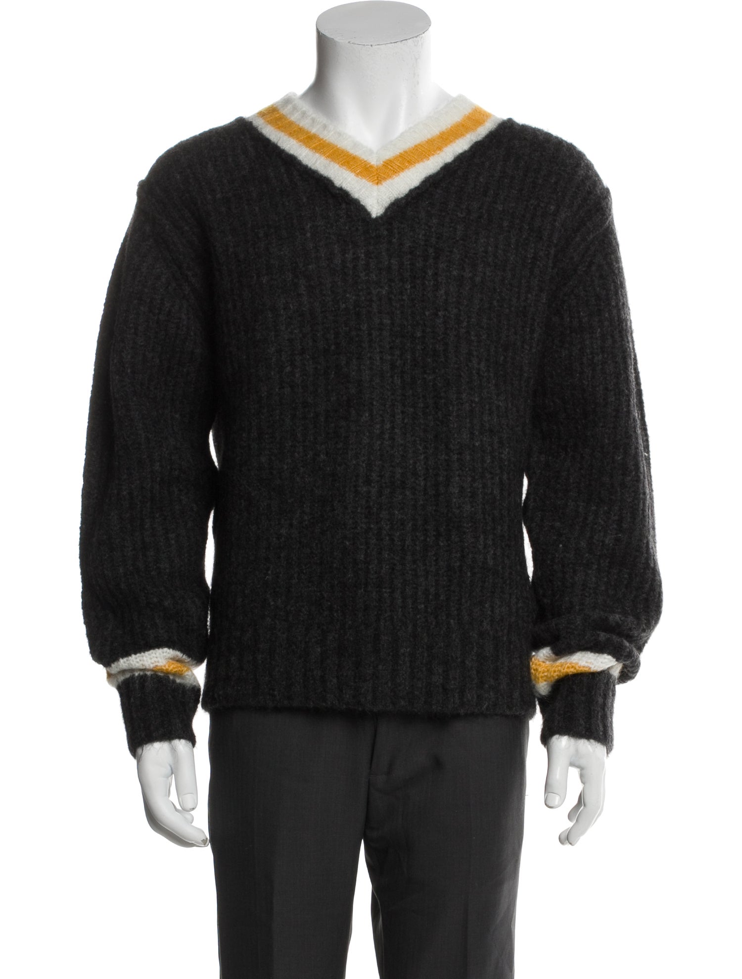 Stüssy Striped V-Neck Pullover