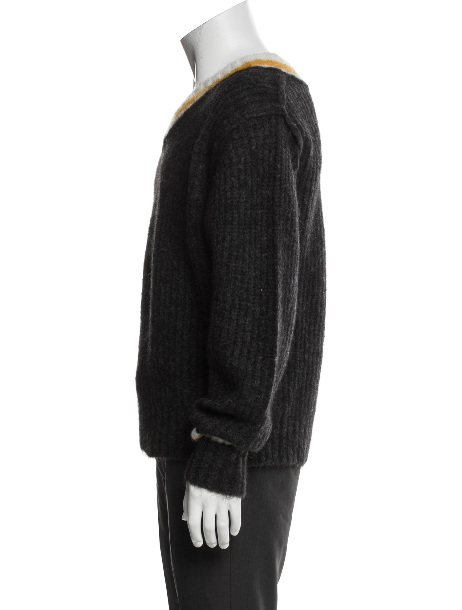 Stüssy Striped V-Neck Pullover