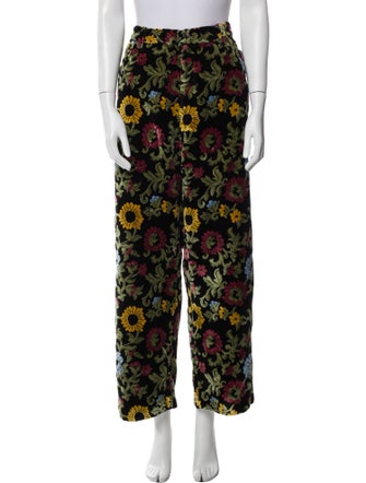 Stüssy Floral Print Wide Leg Pants