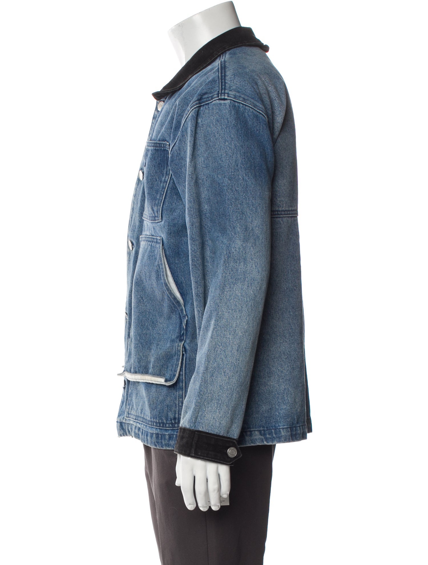 Stüssy Colorblock Pattern Denim Jacket