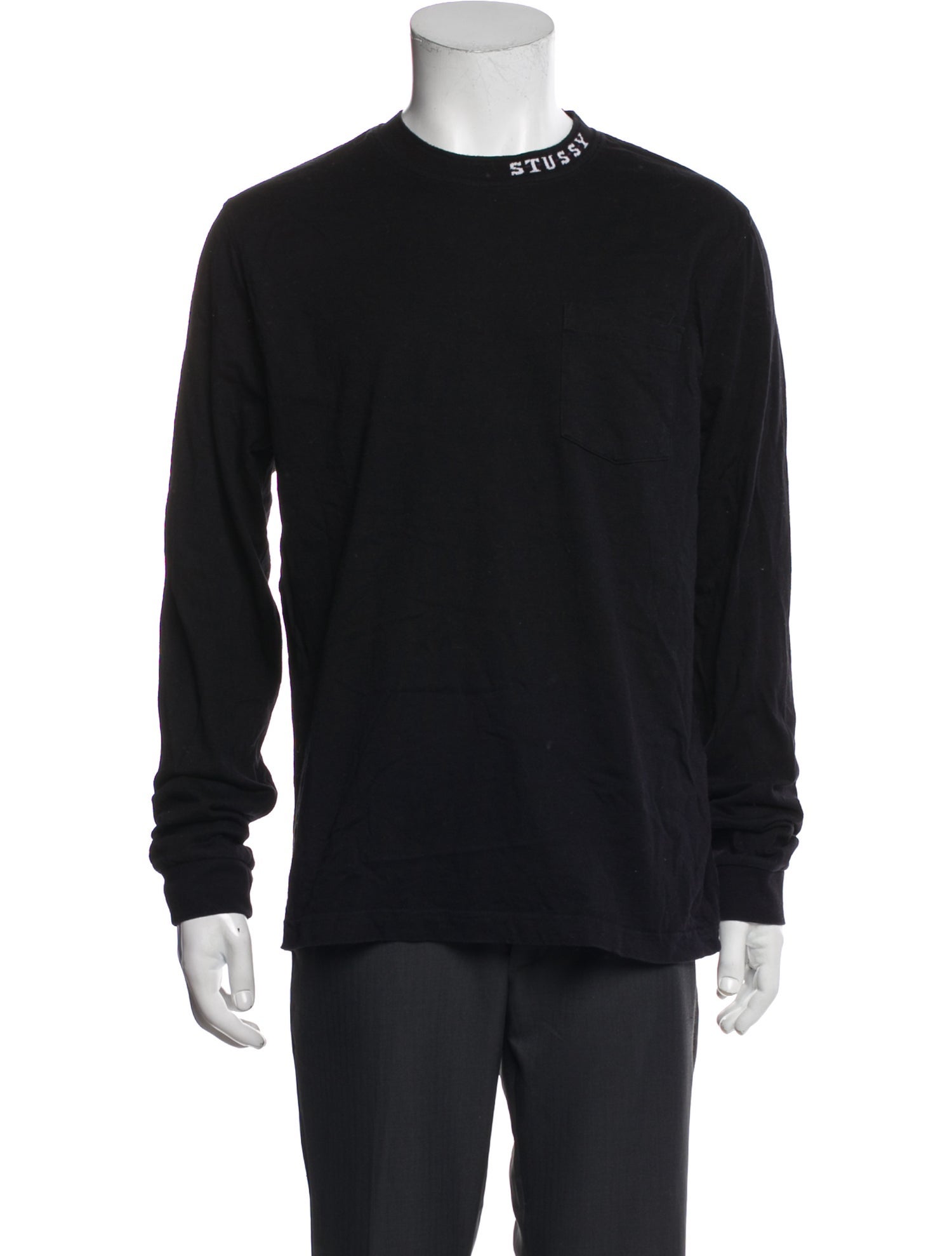 Stüssy Graphic Print Crew Neck Henley