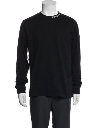 Stüssy Graphic Print Crew Neck Henley